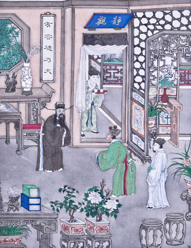 Set of Fine Chinese Paintings on Silk