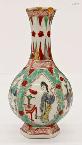 Chinese Kangxi Famille Verte Small Vase