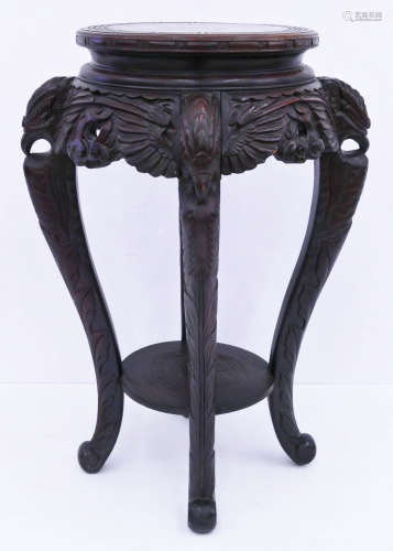 Japanese Carved Plant Stand
