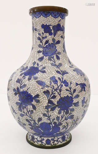 Chinese Cloisonne Large Vase