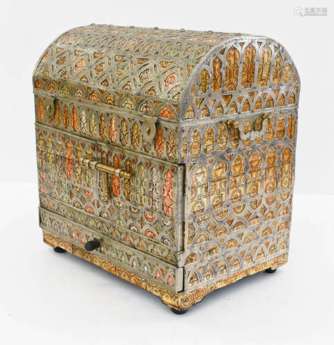 Moroccan Decorated Bone Casket Box