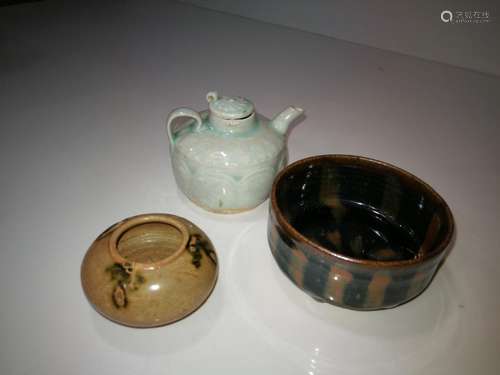 Three Antique Chinese Porcelain Wares