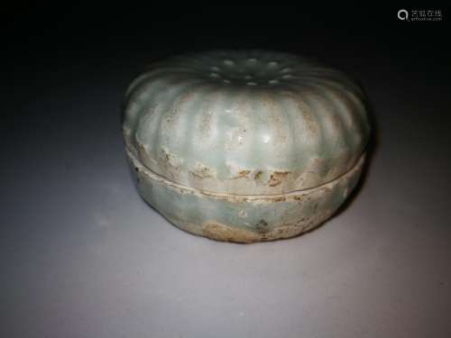 Antique Chinese Hu Tian Yao Powder Box