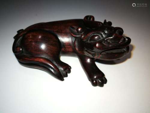 Antique Chinese Wood Carving Beast