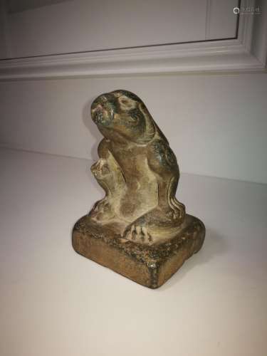 Antique Chinese Stone Carving Lion