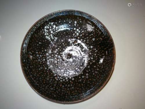 Antique Chinese Black Glaze Porcelain Bowl