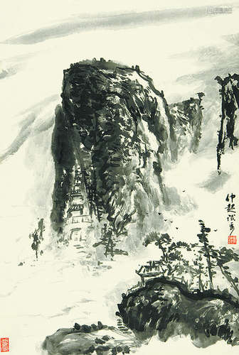 孔仲起 山水