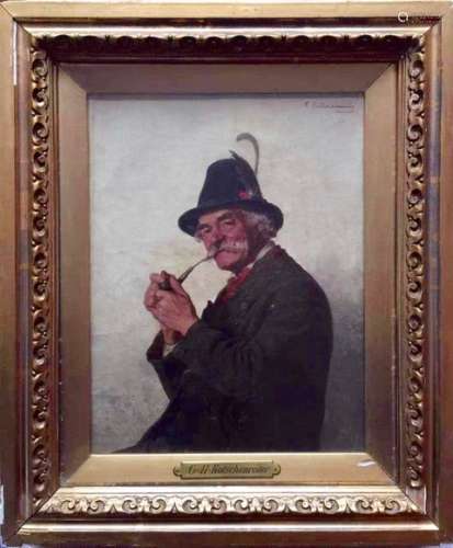 An Oil Painting Of A Bavaria Man
