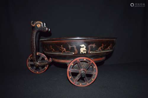 A LACQUER CHARIOT-FROM PLATE