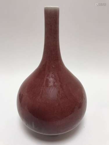 A COPPER-RED YUHUCHUN VASE