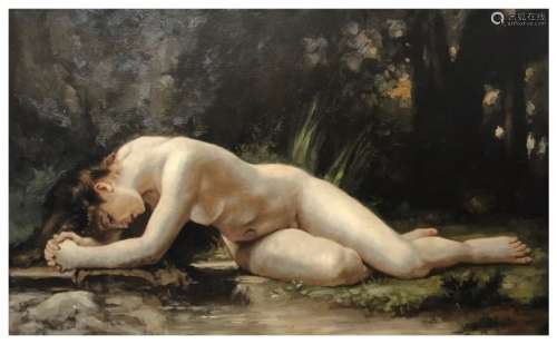 An Oil Painting Of A Women