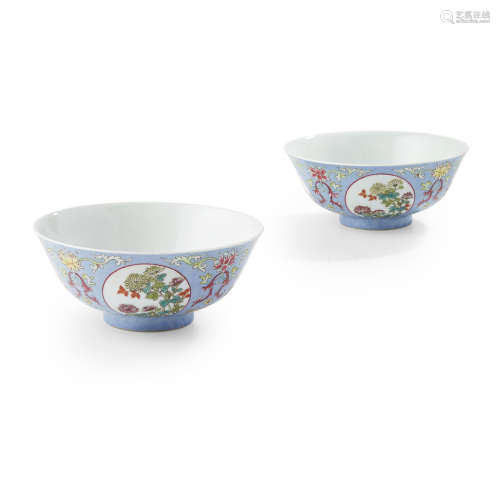 PAIR OF 'MEDALLION' BOWLS