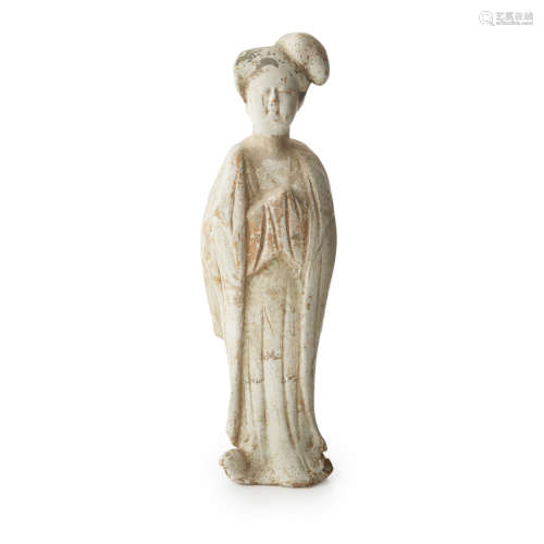 POTTERY FIGURE OF A COURT LADY