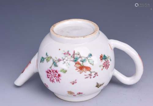 Chinese Famille Rose Porcelain Tea Pot