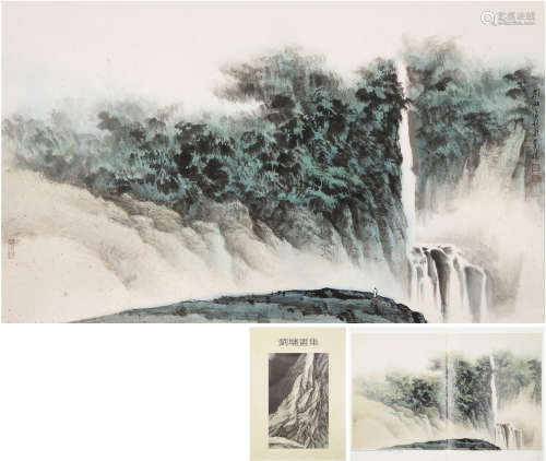 刘墉（b.1949） 雨后泉声 镜片 纸本