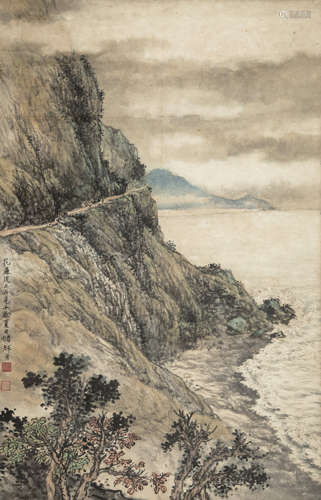 储辉月（1913～？） 山水 立轴 纸本