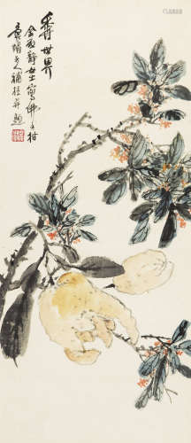 吴徵（1878～1949）  金启静 香世界 立轴 纸本