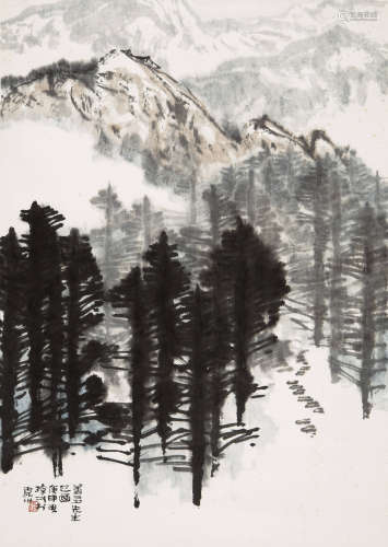 李琼久（1907～1990） 山水 立轴 纸本