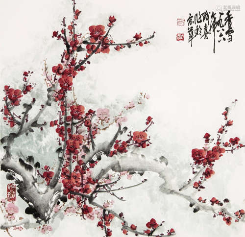 王成喜（b.1940） 香雪 镜片 纸本