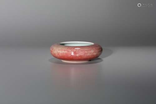 A PEACHBLOOM-GLAZED BRUSH WASHER, TANGLUOXI