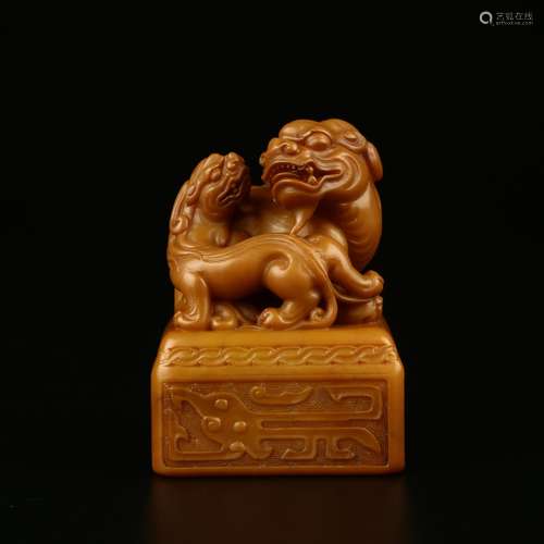 Soapstone Dragon Seal