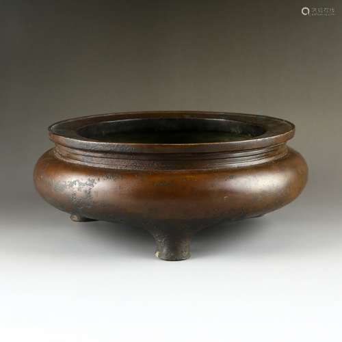 Bronze Tripod Censer with Mark