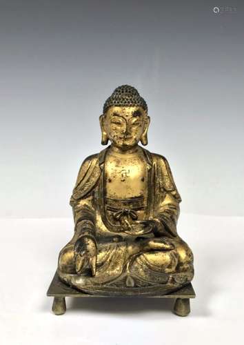 Gilt Bronze Figure Of Buddha