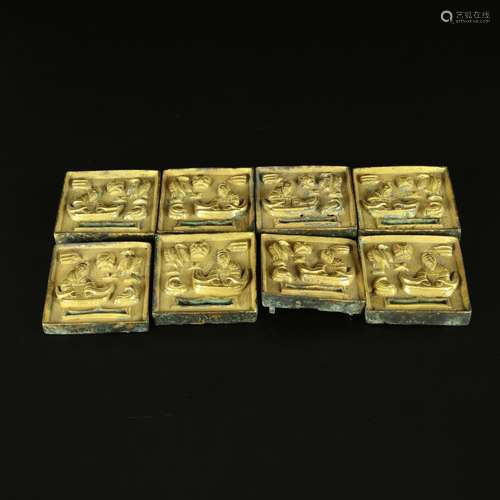 Gilt Bronze Belt Buckles and Plates