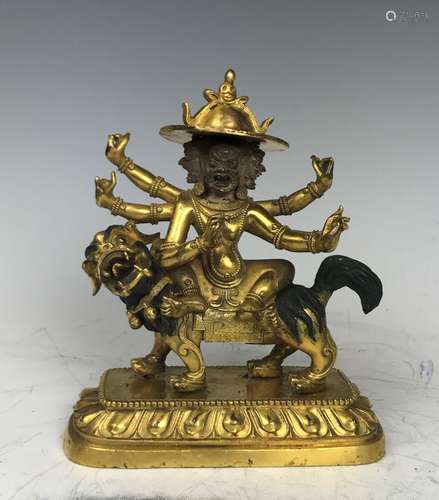 Gilt Bronze Figure Of Buddha