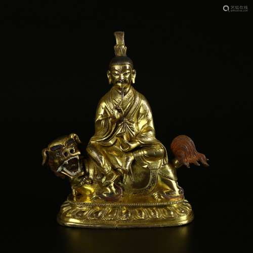 A Gilt Bronze Figure Of Buddha