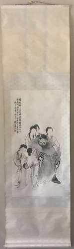 Chinese Painting On Paper Signed By HuangShanShou