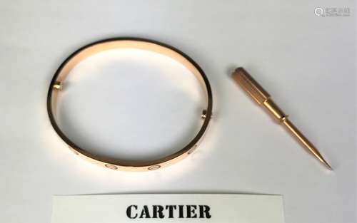 Cartier Love 18k RG Bracelet