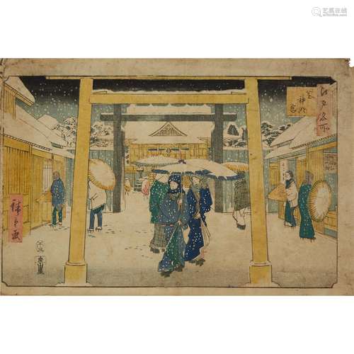 ANDO HIROSHIGE (1797-1858), EARLY TO MID 19TH CENTURY, SIX ASSORTED JAPANESE PRINTS