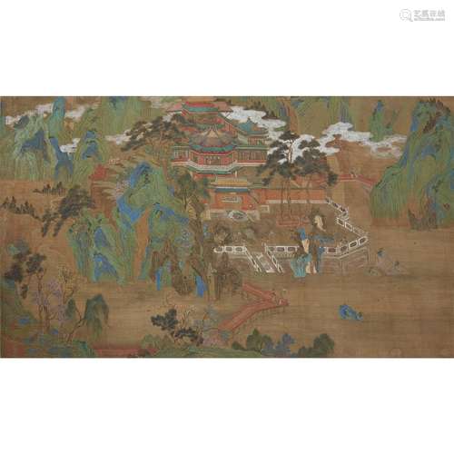 CHINESE SCHOOL, QING DYNASTY, LATE 19TH/EARLY 20TH CENTURY, QIU SHI FU SHANG LIN TU