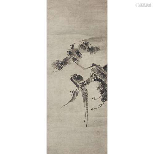 JAPANESE SCHOOL, AFTER SESSHU, PHEASANT IN A PINE