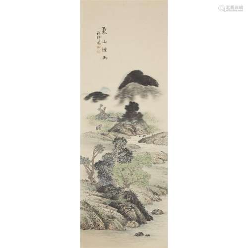 JAPANESE OR KOREAN SCHOOL, 20TH CENTURY, SUMMER MOUNTAIN, SMOKEY RAIN