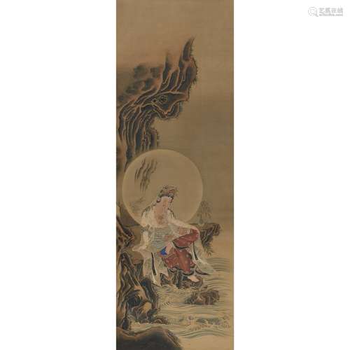 JAPANESE SCHOOL, 19TH/20TH CENTURY, WATER-MOON GUANYIN