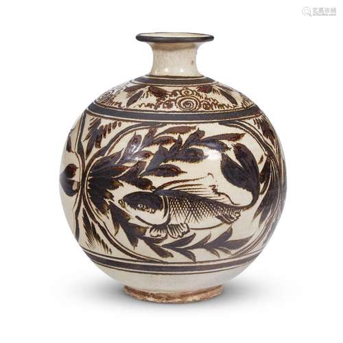 A Chinese Cizhou style ceramic vase,