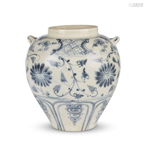 A Vietnamese blue and white jar, 15th/16th century