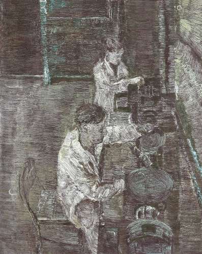 罗荃木（b.1965） 试验 镜框 布面油画