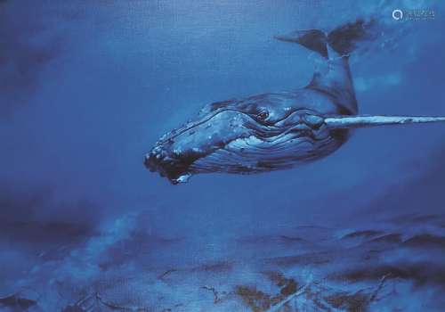 么红岩（b.1988） 我的海底世界33 镜心 布面油画