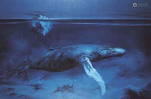 么红岩（b.1988） 我的海底世界浮出海面 镜心 布面油画