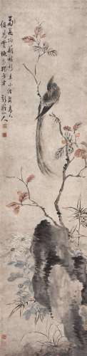 华嵒（1682～1756）（款） 秋菊图 立轴 设色纸本