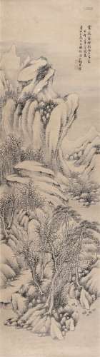 何维朴（1844～1925） 山水 立轴 水墨纸本