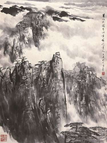 徐子鹤（1916～1999） 黄山云海 立轴 水墨纸本