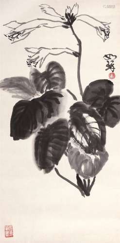 崔如琢（b.1994） 花卉 镜心 水墨纸本