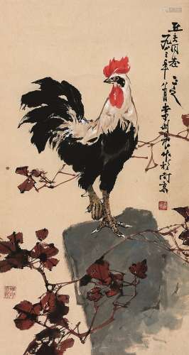 李剑晨（1900～2002） 大吉图 立轴 设色纸本