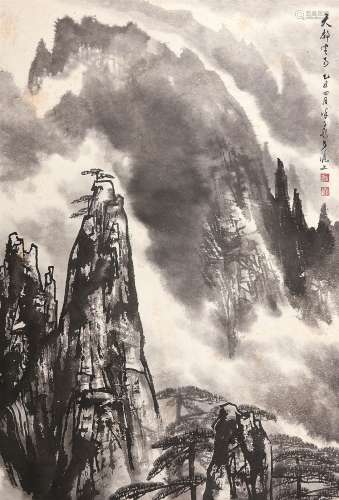 徐子鹤（1916～1999） 天都云雨 立轴 水墨纸本