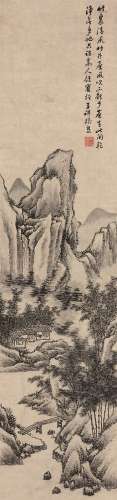 张熊（1803～1886） 竹里清风 立轴 水墨纸本