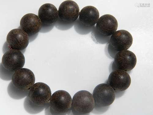 Antique Chen Xiang Prayer Bead Bracelet